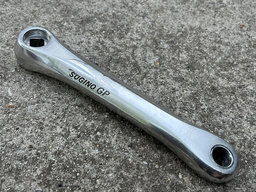 Sugino GP Triple Crankset 46/36/24 175mm Vintage MTB Gravel Silver Crankset ATB - Image 13