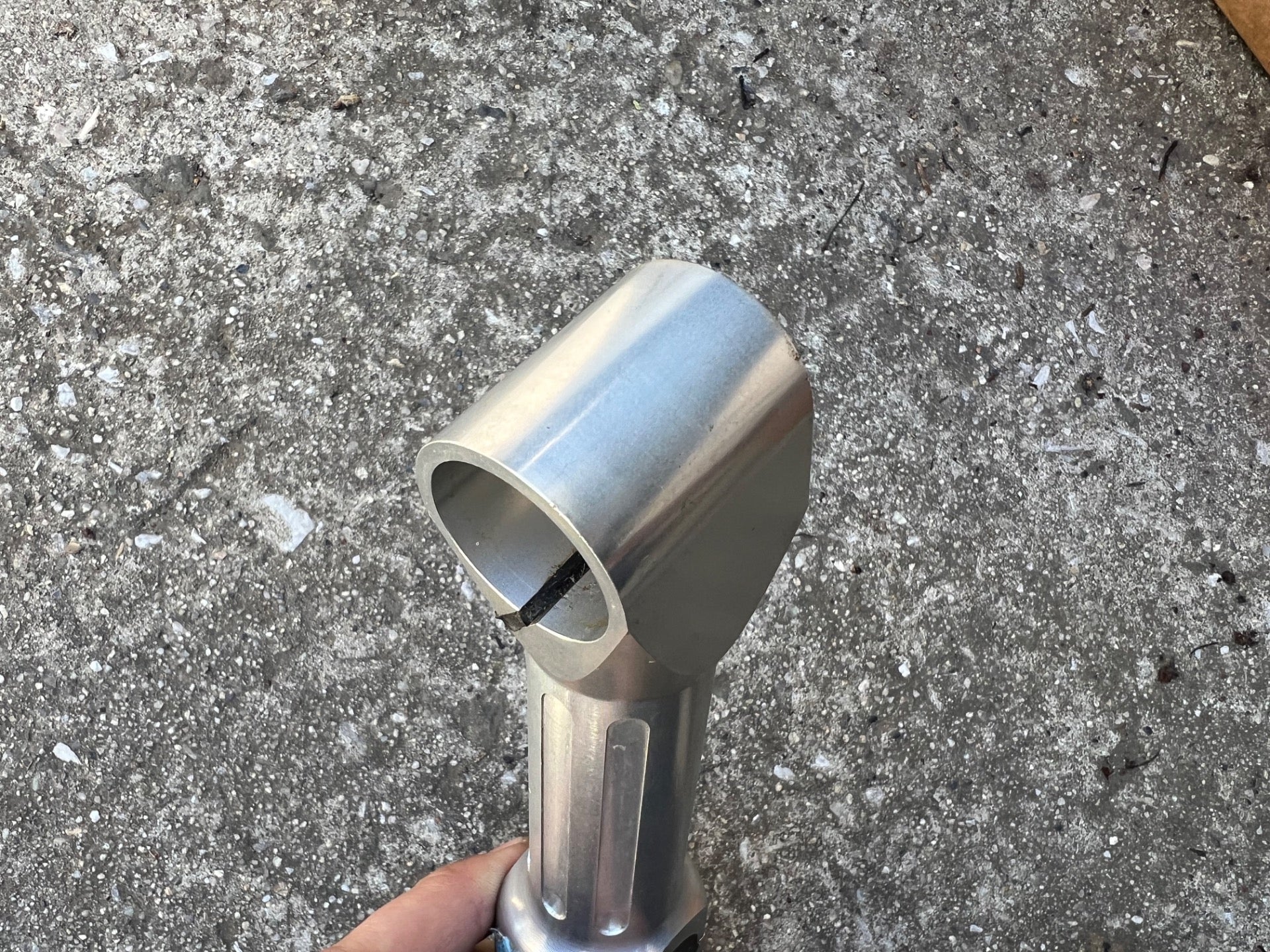 Qranc 125x25.4mm Stem 1 1/8” Threadless Silver Aluminum Vintage MTB Mountain  - Image 10