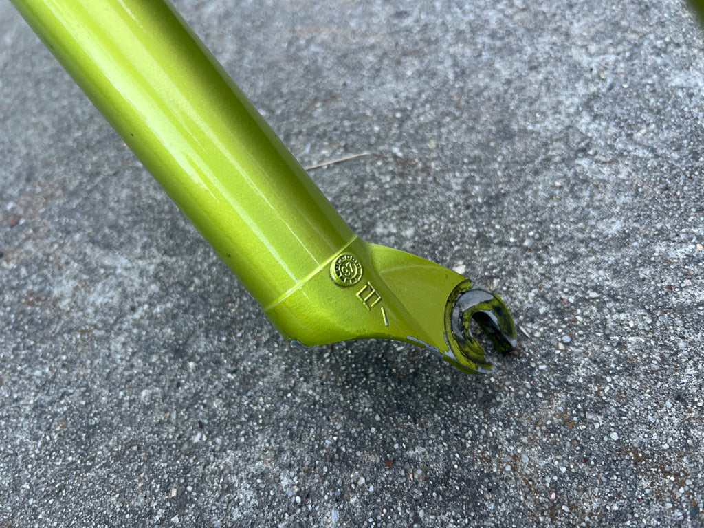 Used Serviced Marzocchi Bomber Z2 Fork Acid Green Vintage MTB Mountain 1 1/8” Retro-Bicycle Bin
