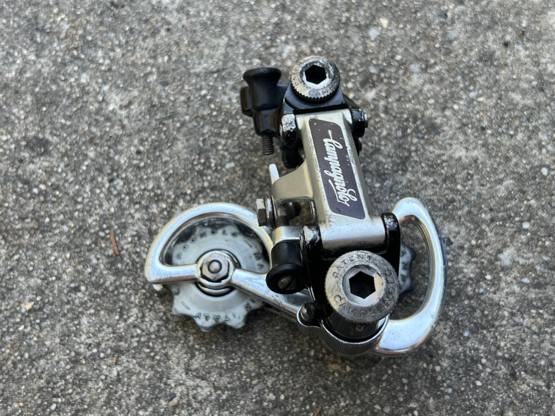 Campagnolo Super Record Rear Derailleur Titanium TI Black Vintage Road Pat 84 - Image 9