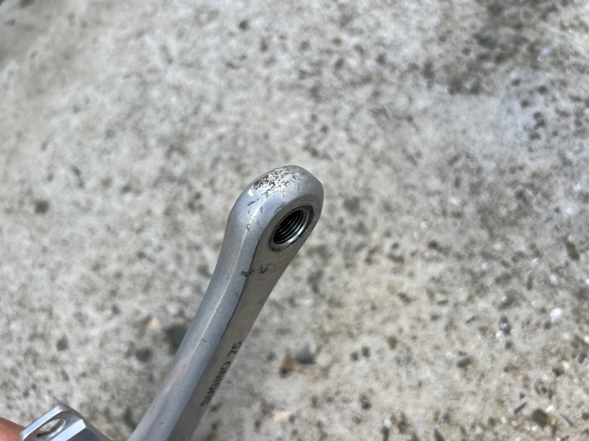 Sugino 75 165mm Drive Side Crank Arm 144BCD Track Racing Bike Silver Road  - Image 9