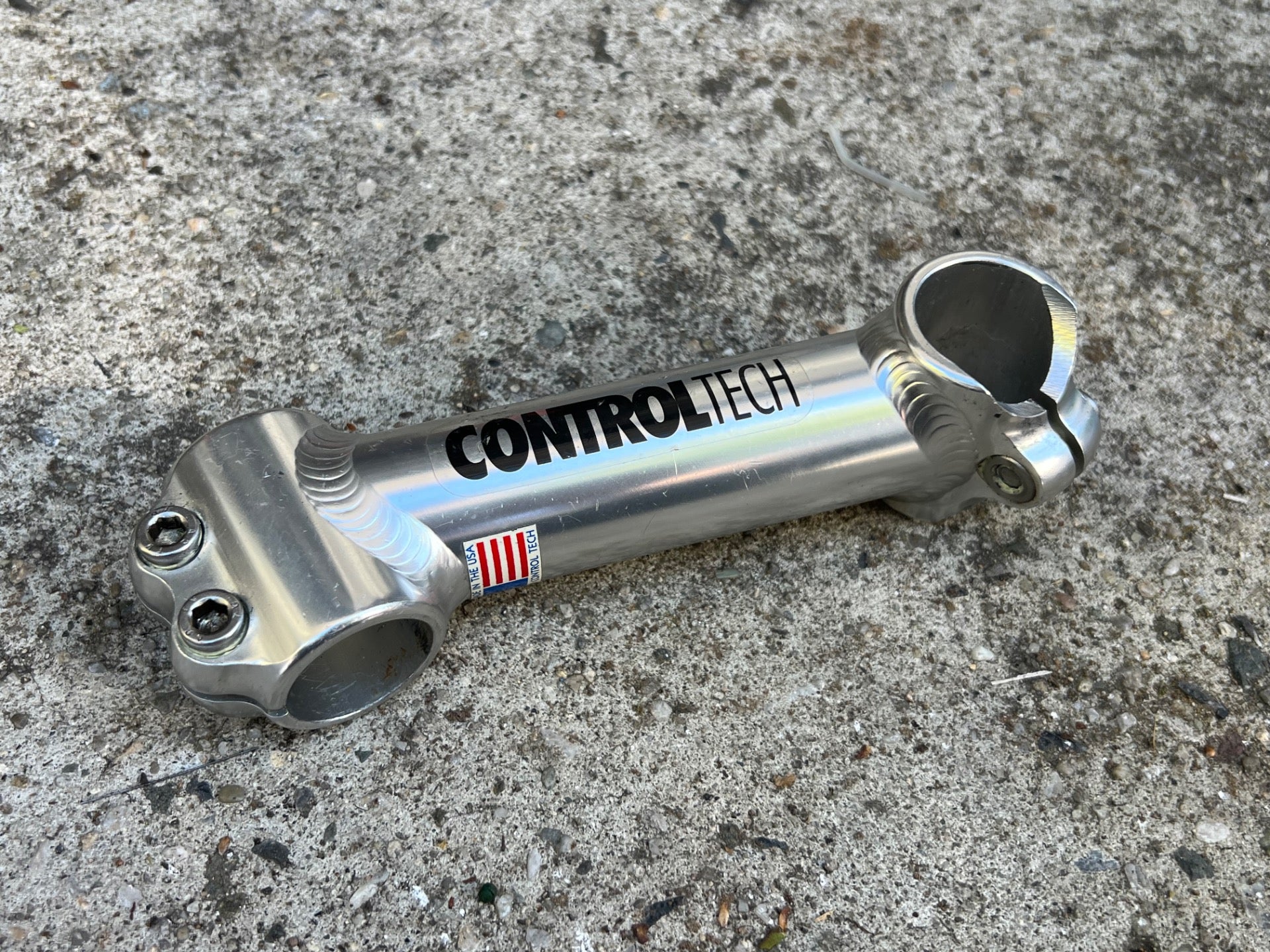 Control Tech 1” Threadless 130x26.0mm Stem Vintage Road Bike Track Silver Drop  - Image 9
