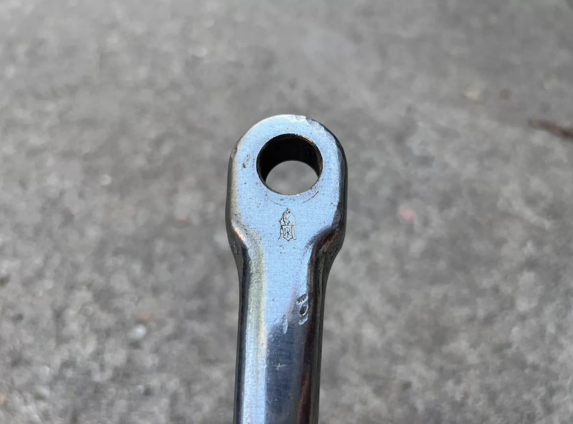 Raleigh Cotter Pin Crankset Sir Walter Stamp Steel Chrome 46T 60’s 70’s Vintage - Image 11