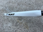 Used Giant TCR Carbon Fork 700c 1 1/4” Threadless White 7.5in Steerer-Bicycle Bin