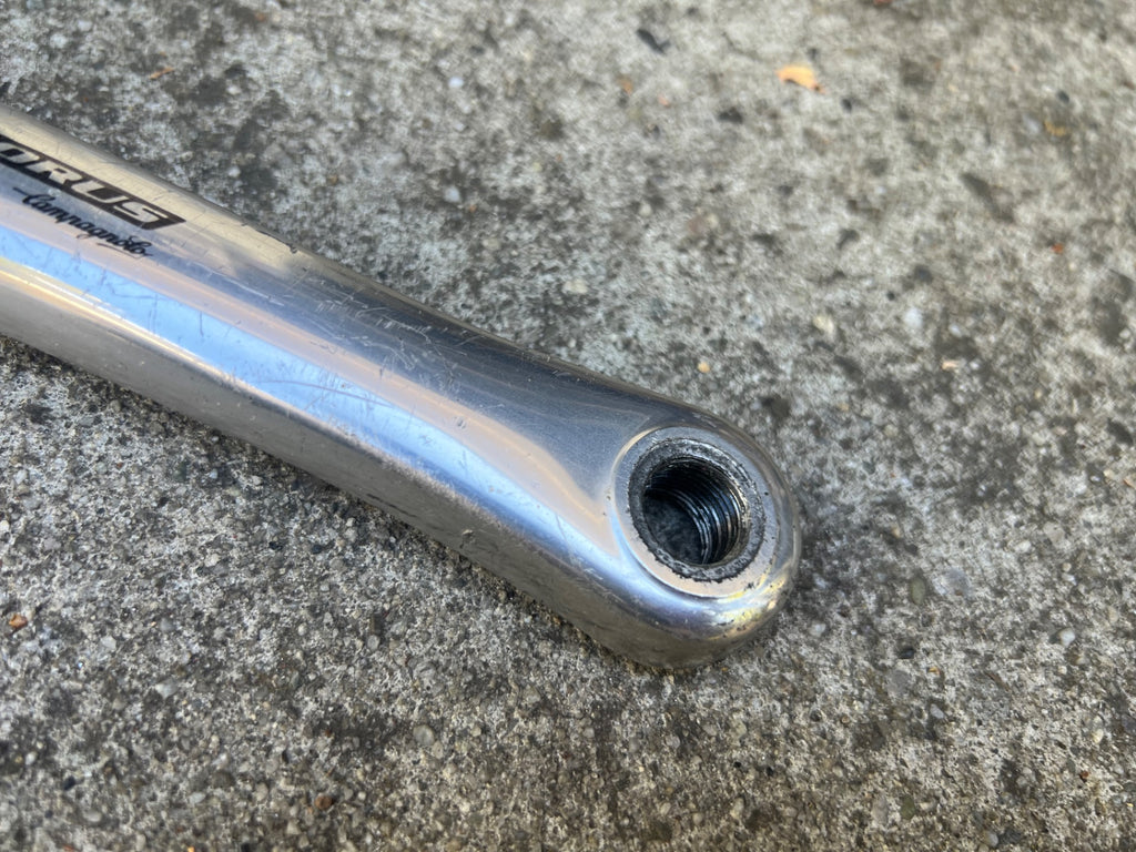 Used Campagnolo Chorus 170mm Crankset 135 BCD Vintage Road Bike Silver Aluminum Alloy-Bicycle Bin