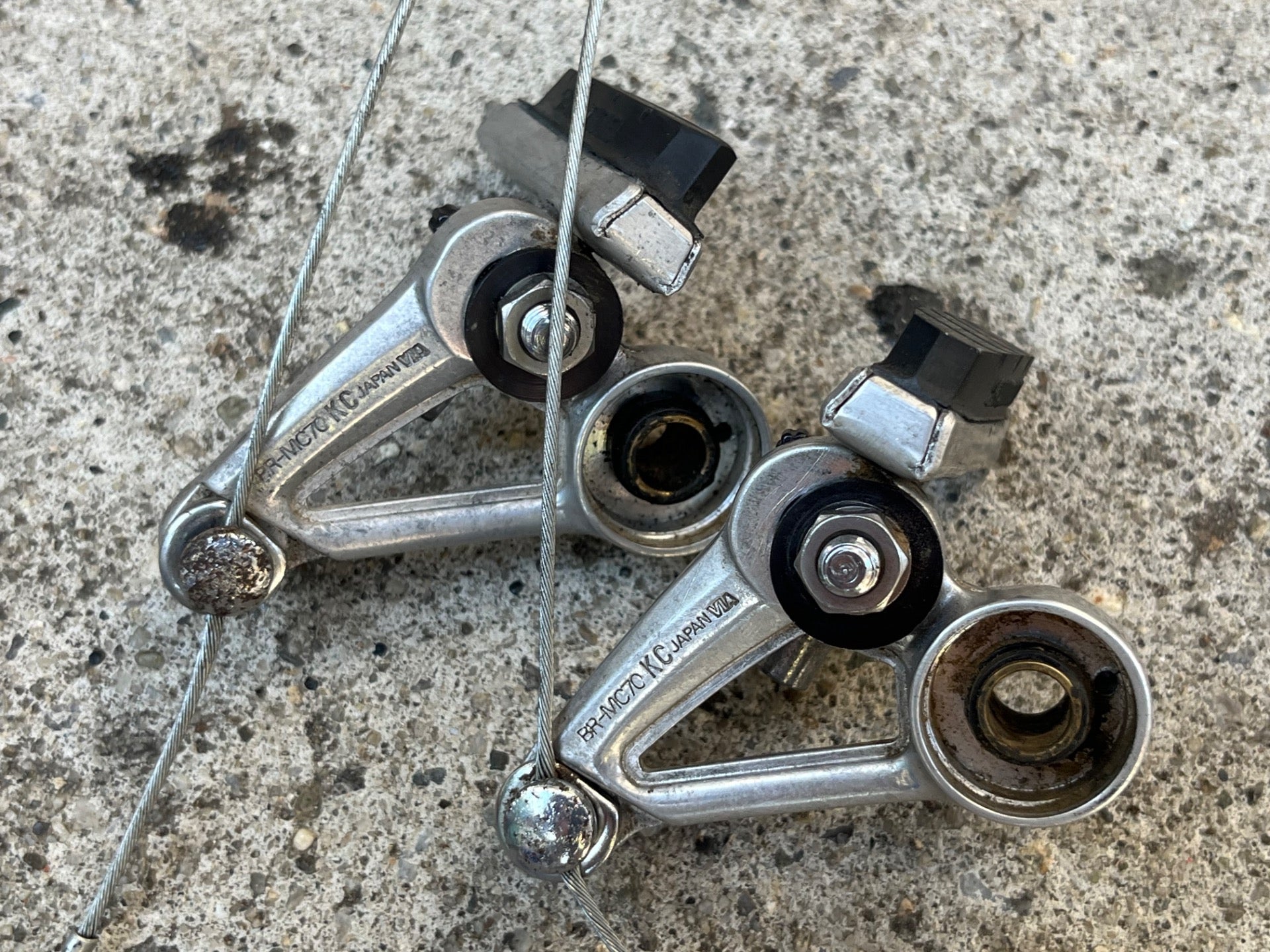 Shimano Deore XT BR-MC70 Cantilver Brakes Brake Set Vintage Retro MTB Touring  - Image 11