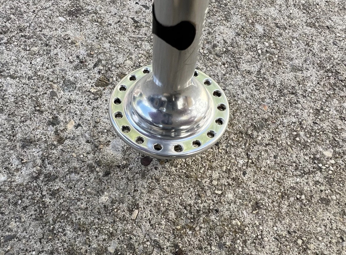 Gipiemme Special Track Hubset 100/120mm 36H Bolt On Axle Vintage Silver Hubs - Image 9