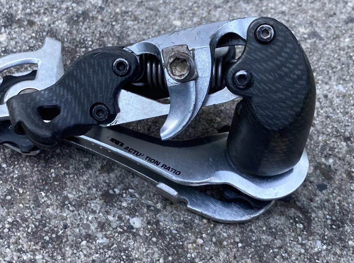 SRAM ESP 9.0 1:1 Carbon Rear Derailleur Vintage 8 Speed Silver MTB Vintage - Image 9
