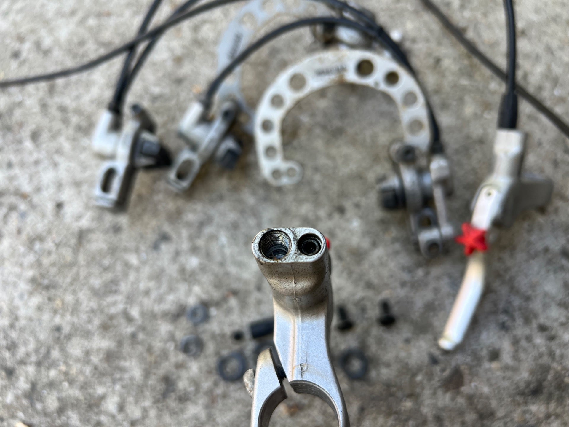 Magura Evolution Evo HS Brakes Silver Aluminum Steel Front and Rear Vintage MTB  - Image 13