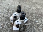 Used Time Atac Alium Pedals White Vintage MTB Retro Gravel Clipless Racing-Bicycle Bin