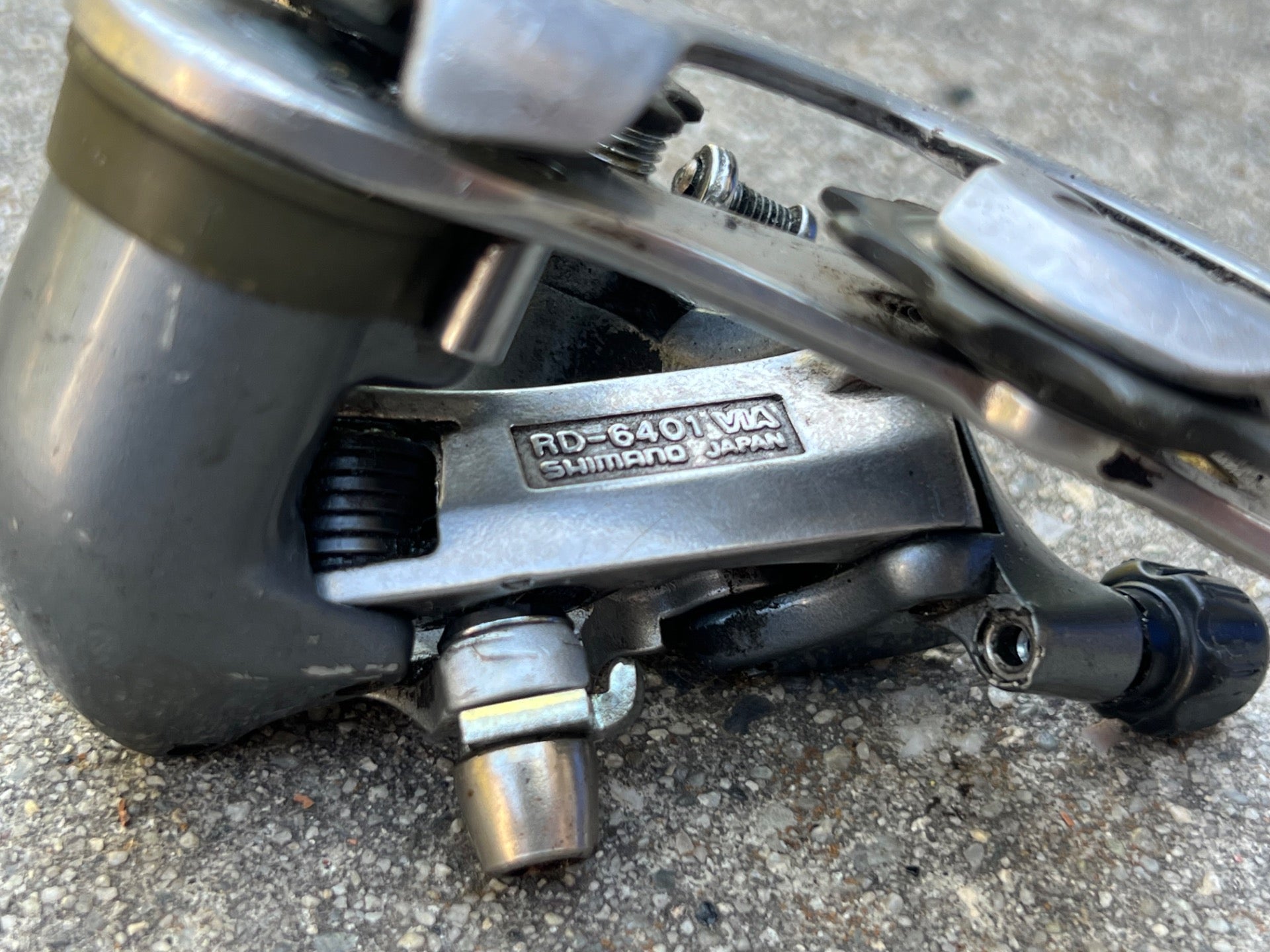 Shimano 600 RD-6401 8 Speed Rear Derailleur Tricolor Short Cage Vintage Road  - Image 9