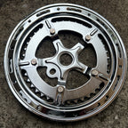 Sunshine Chainring Set 52/40T One Piece Crank Double Chrome Steel Vintage Cruise-Bicycle Bin