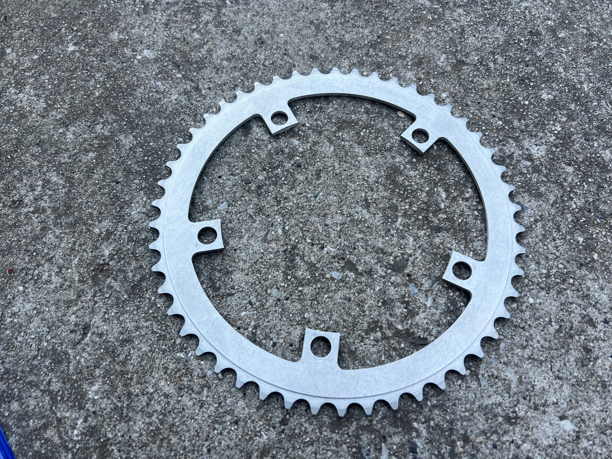 Salsa 144 BCD 50T 1/8” Track Chainring Silver Gray Low Miles 5 Bolt Arm