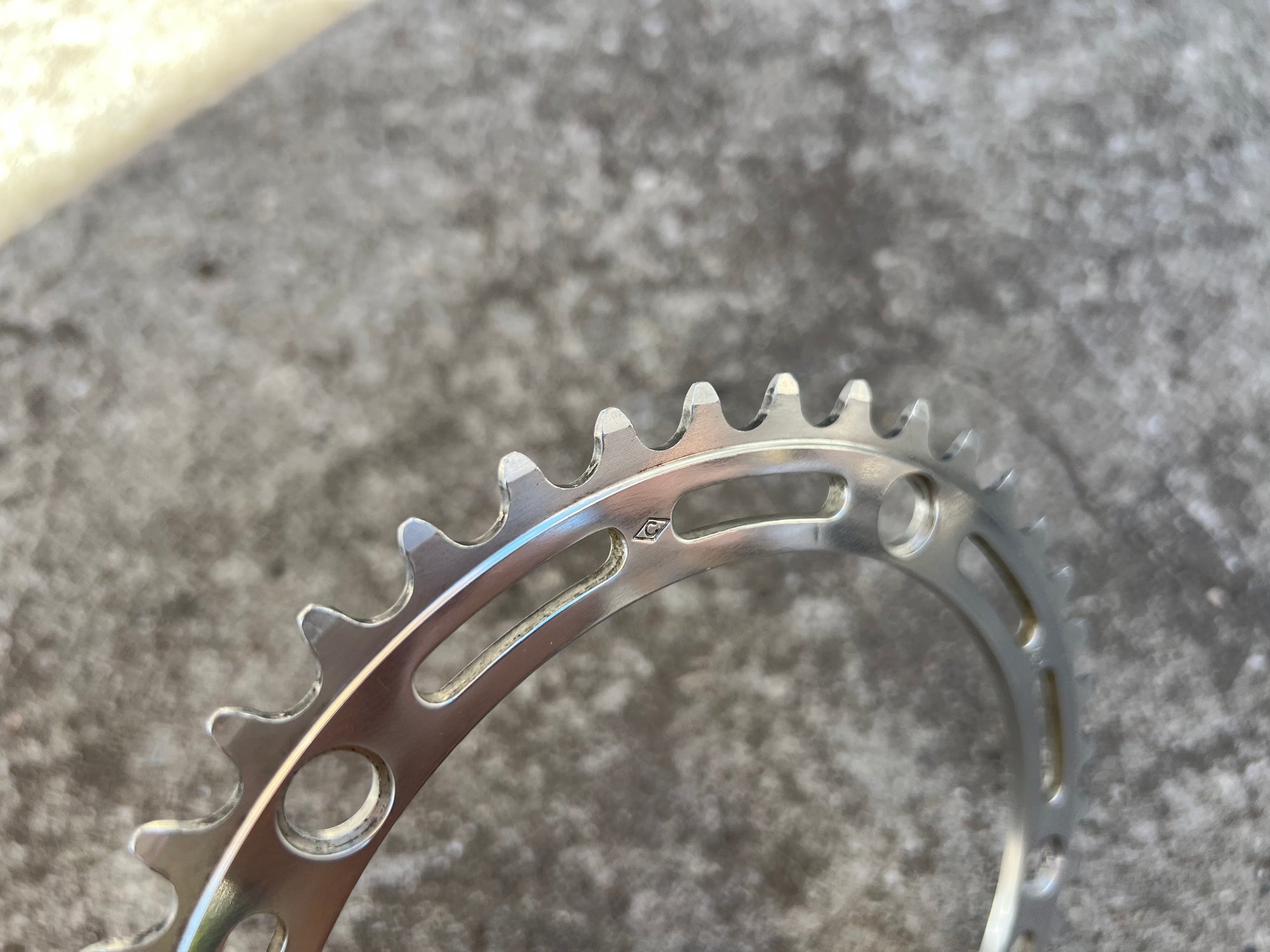Campagnolo 144BCD 42T 5 Bolt Chainring Silver Road Track Campy