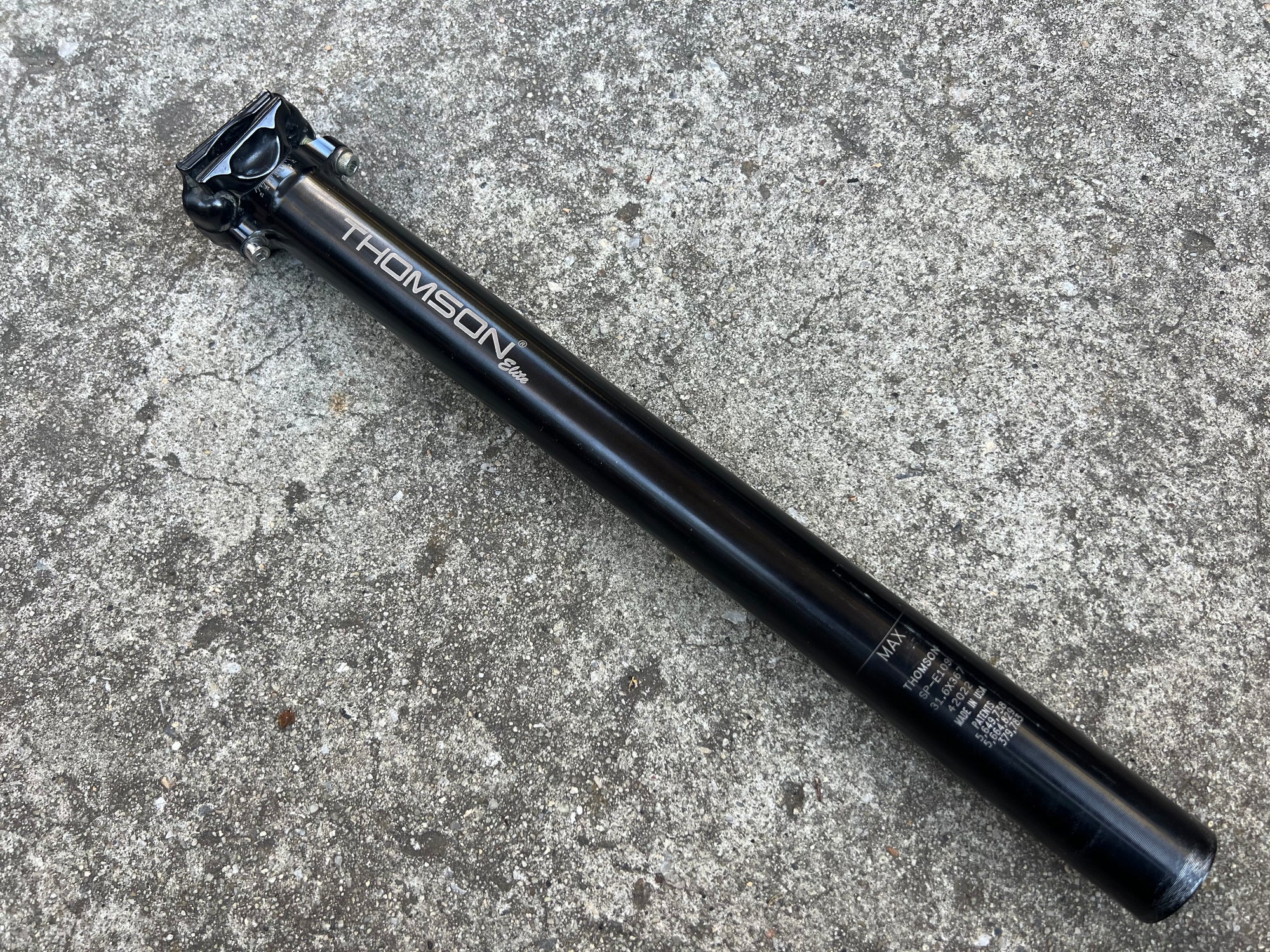 Thomson SP-E109 31.6x367mm Seatpost Black Mountain Bike MTB Gravel Road