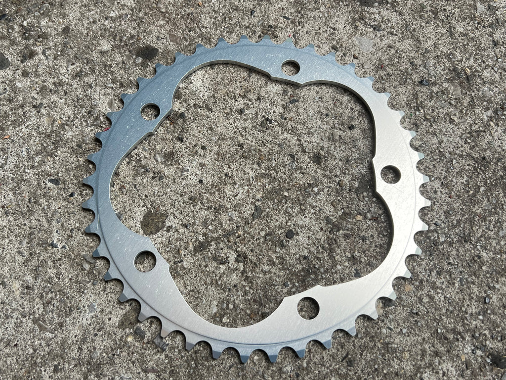 NOS NEW QBP 42T 135 BCD Chainring Silver 5 Bolt Vintage Campagnolo Road Bike