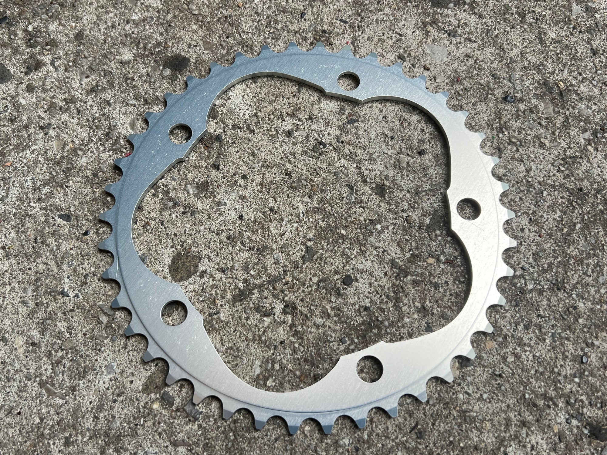 NOS NEW QBP 42T 135 BCD Chainring Silver 5 Bolt Vintage Campagnolo Road Bike
