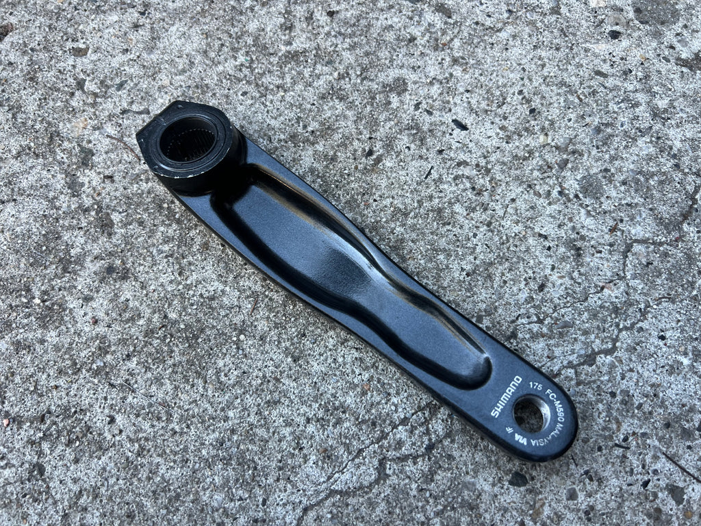 Shimano Deore FC-M590 175mm Non Drive Side Black 24mm MTB Crank Arm