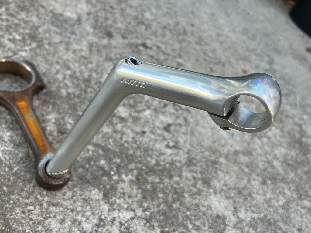 Nitto Dirt Drop 100x26.0mm 1” Quill Riser Stem Silver Road Touring Bike