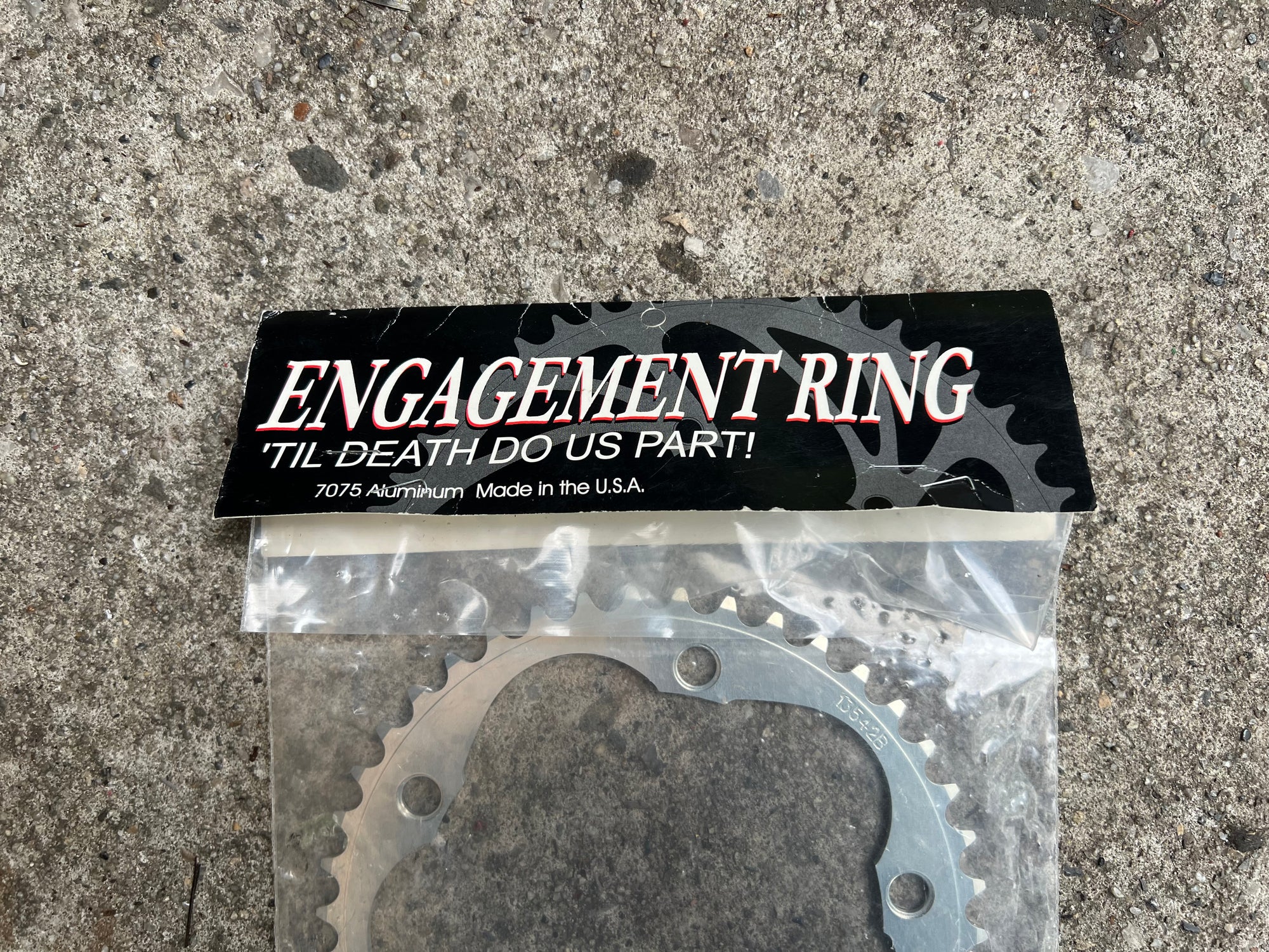 NOS NEW QBP 42T 135 BCD Chainring Silver 5 Bolt Vintage Campagnolo Road Bike