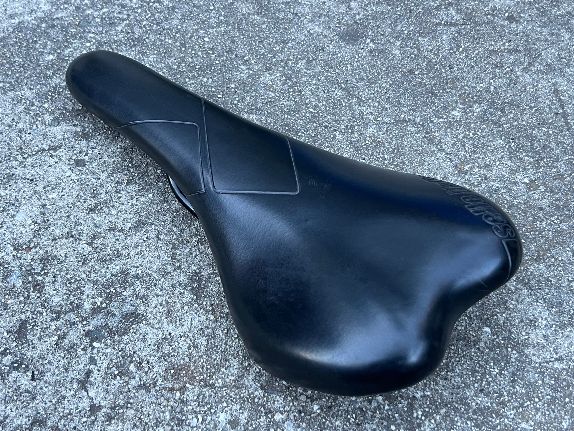 Selle Italia 275x130mm Black Saddle Road Mountain Bike Gravel Black Steel Rails