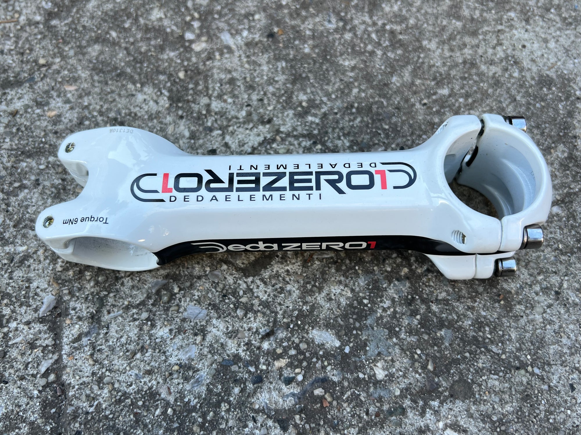 MINT Deda Zero 1 31.8x120mm 1 1/8” Threadless White Stem 5 Deg Road Bike