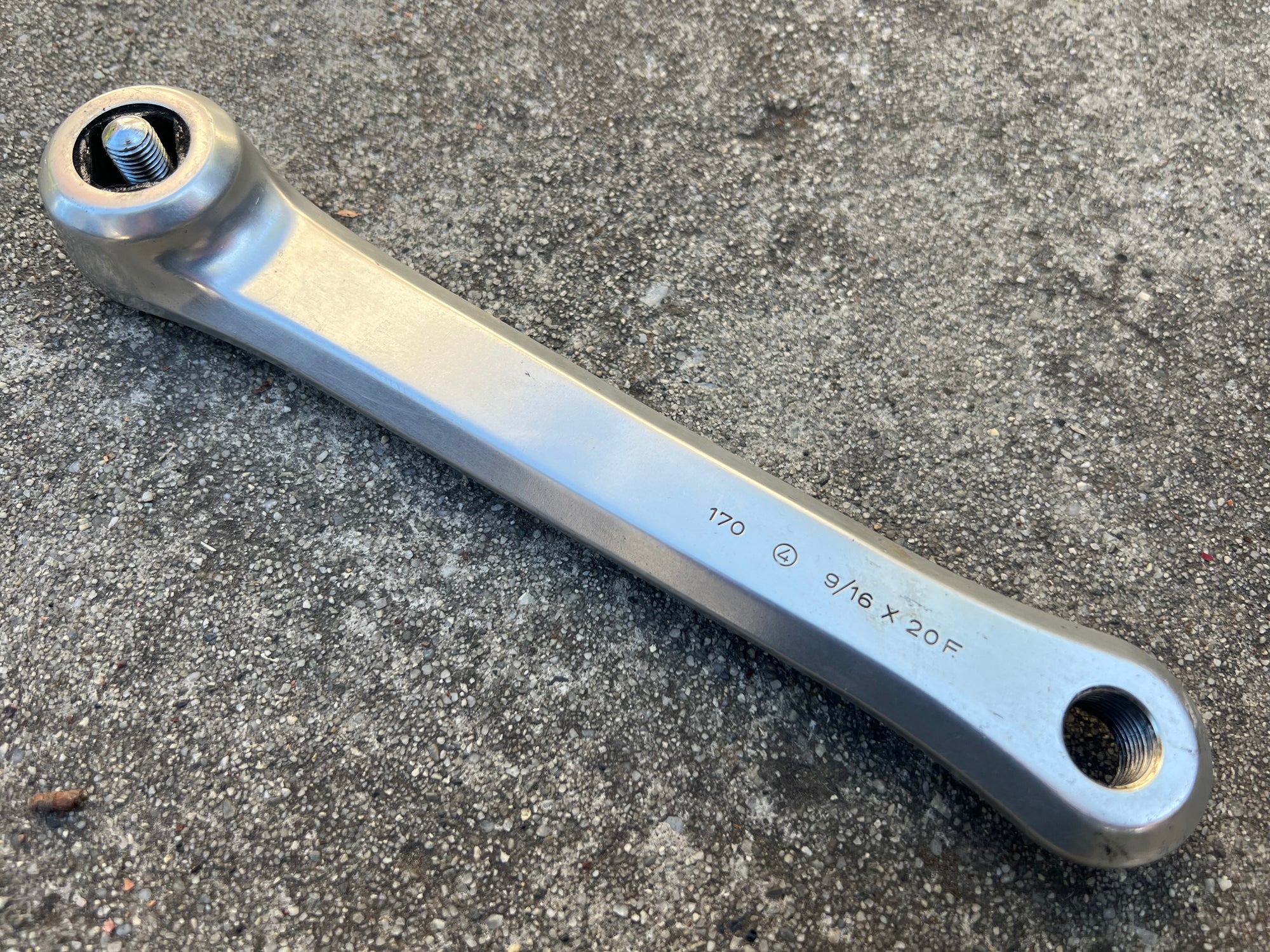 Campagnolo Triomphe Victory Crankset 170mm Double 42-52T Silver Vintage Road