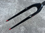 Alpha Q CX 20 Nano 700c Carbon Gravel Fork Canti V Brake Black 1 1/8”x 8.25” Steerer CRT Cyclocross