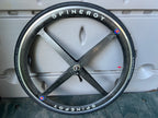 Spinergy REV X 700c Carbon 4 Spoke 8 Speed Clincher Vintage Road Rear Wheel