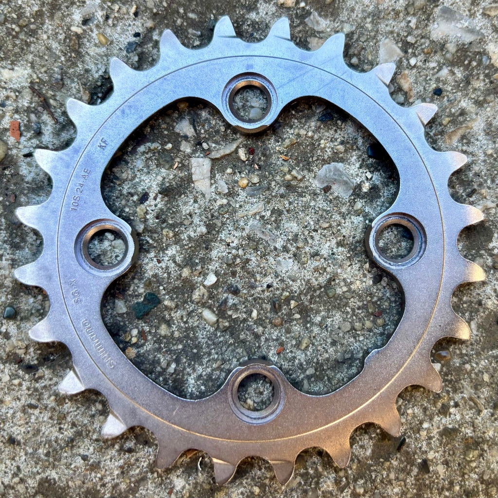 NEW Shimano XTR 64 BCD 24T SGX 10 Speed Small Granny Aluminum Chainring M980 M985