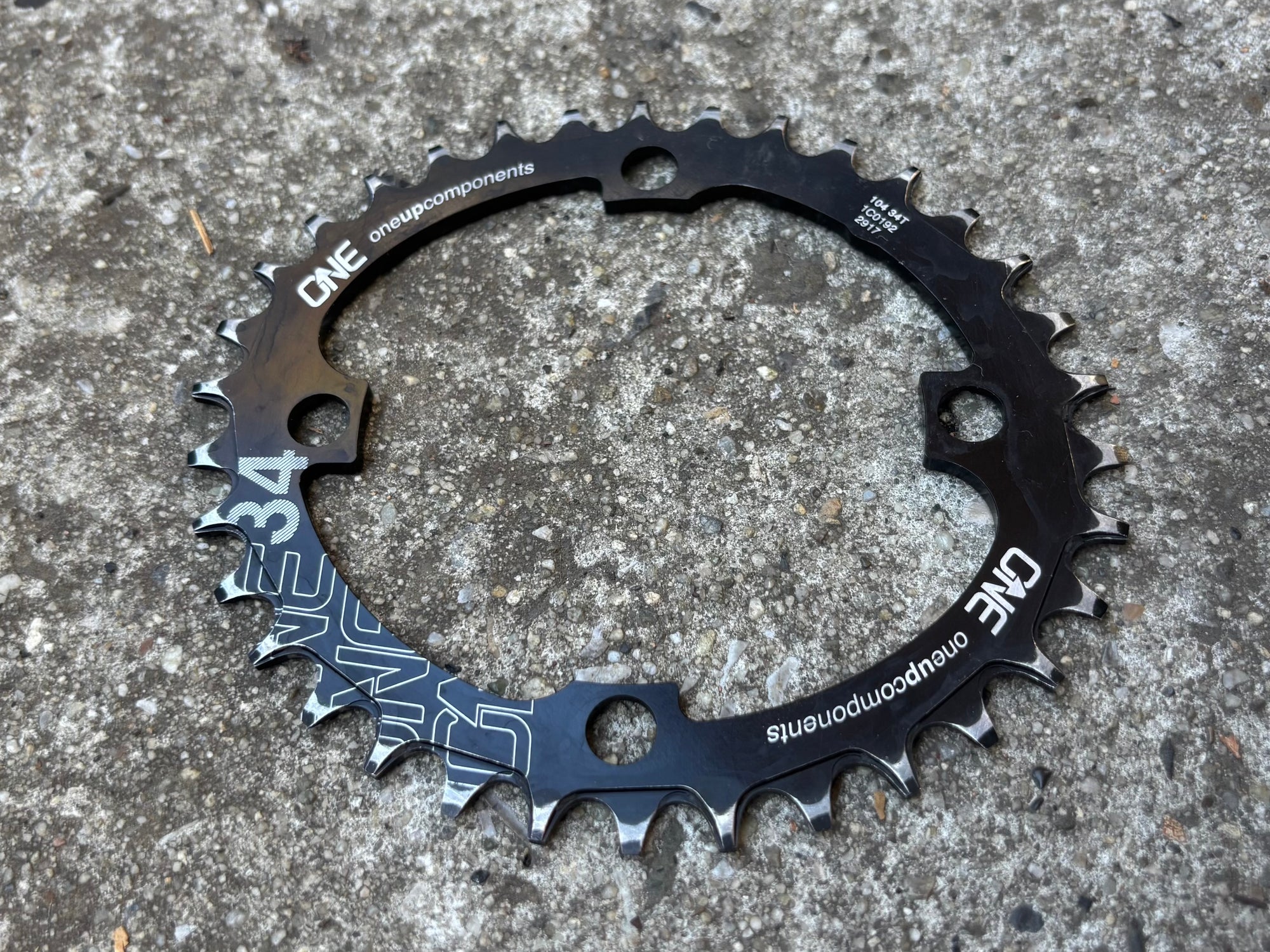 OneUp 104 BCD 34T Narrow Wide Black Oval 9/10/11 Speed Chainring