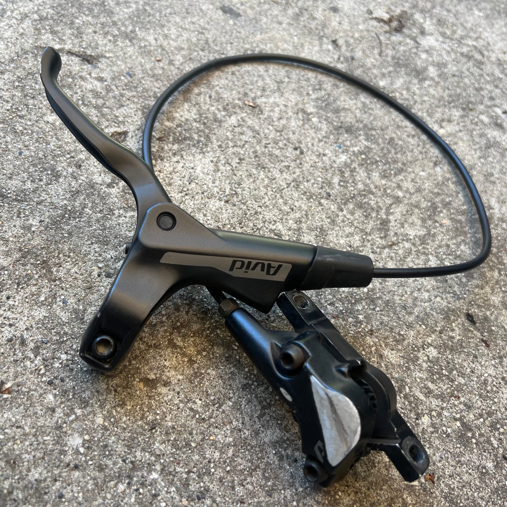 NO PADS Avid Front Hydraulic Disc Brake Black MTB Mountain Bike 2 Piston