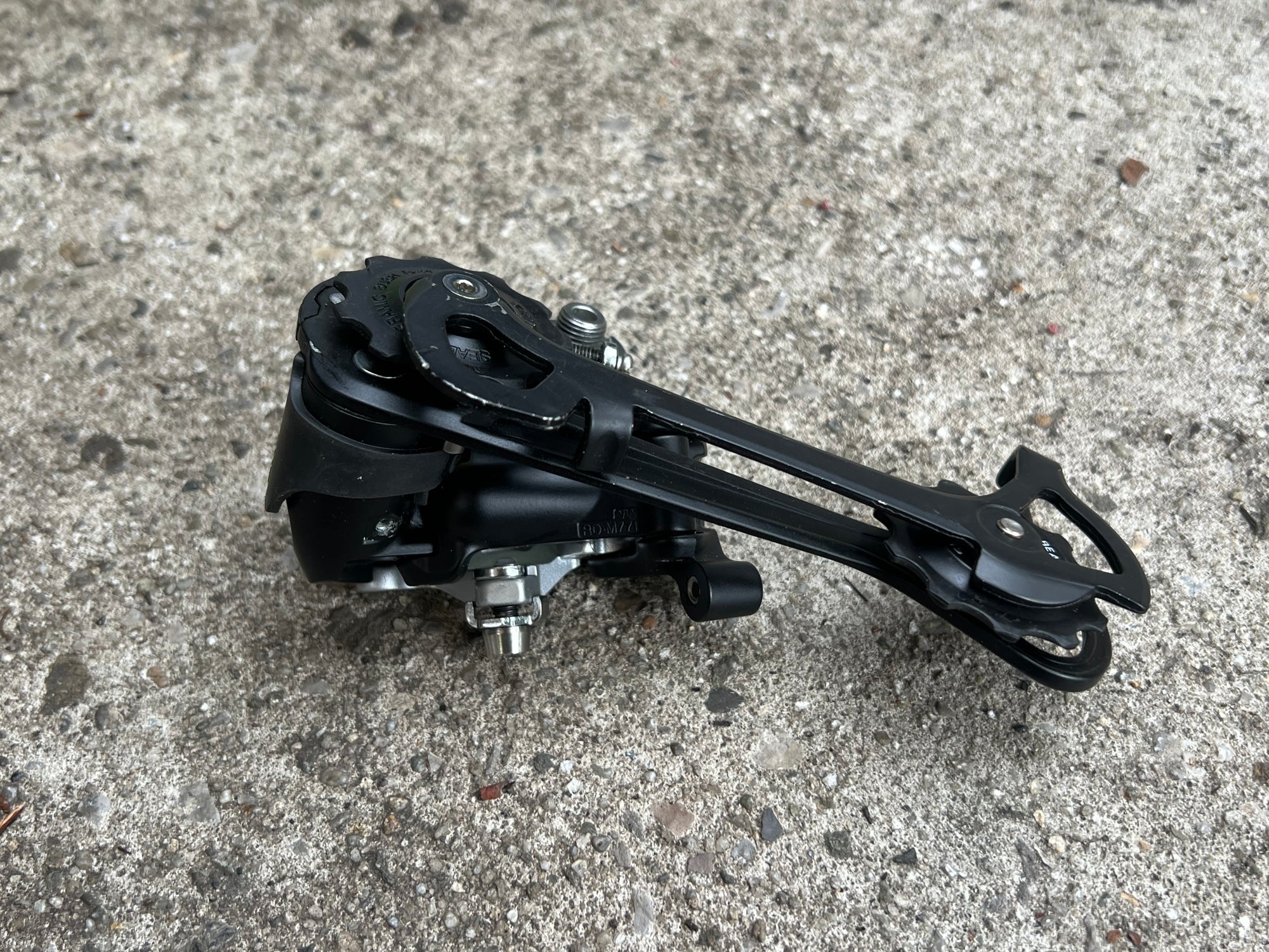 MINT Shimano Deore XT RD-M771 SGS 9 Speed Rear Derailleur Vintage MTB Black