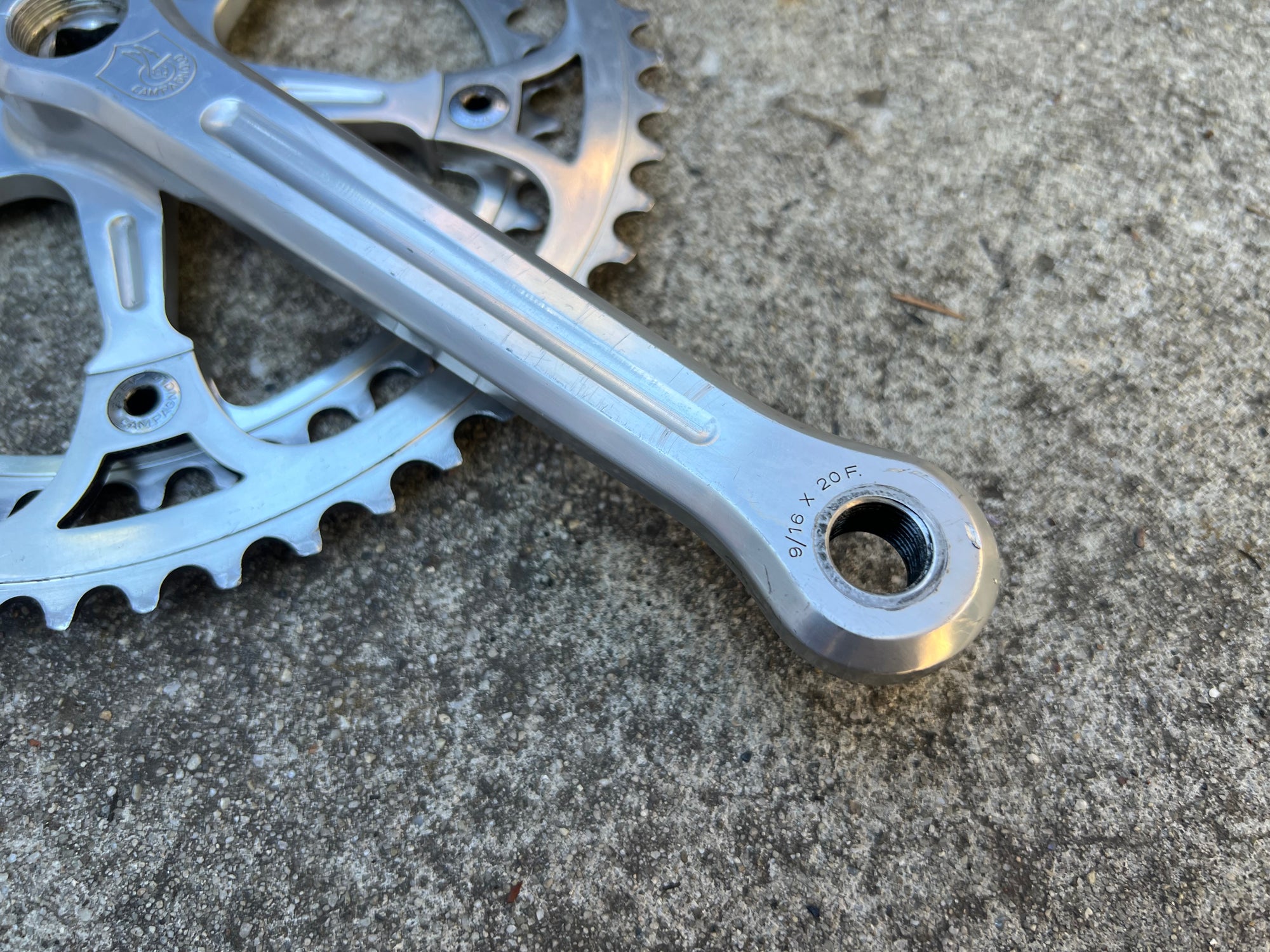 Campagnolo Record 170mm 53/42T 144 BCD Strada Crankset Double Vintage Road Campy