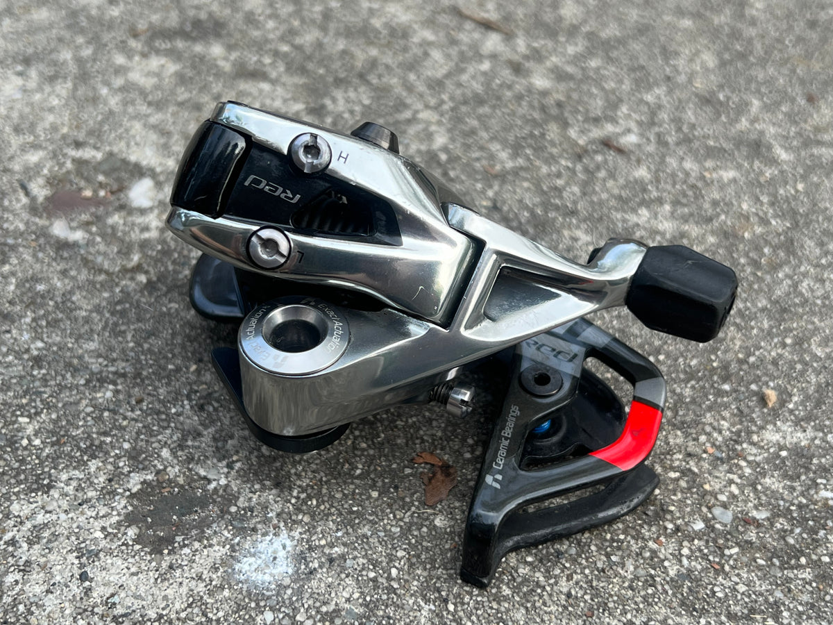 NO PULLEYS SRAM RED 10 Speed Short Cage Rear Derailleur Road Bike