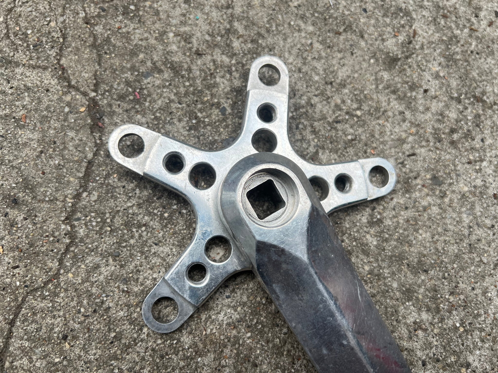 Samson 175mm 110/74 BCD Drive Side Crank Arm Vintage MTB Silver 5 Bolt