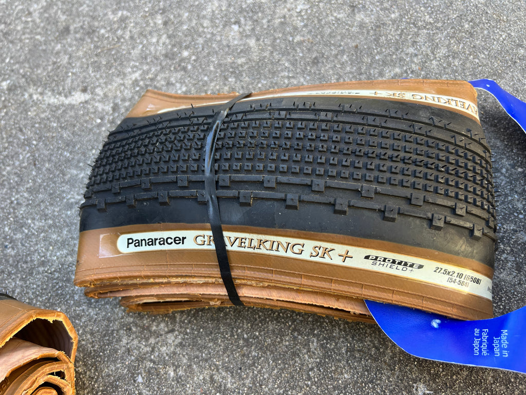 Panaracer Gravelking SK+ 27.5x2.10 650b Tanwall Tires Set Pair 584-54 Tubeless Ready