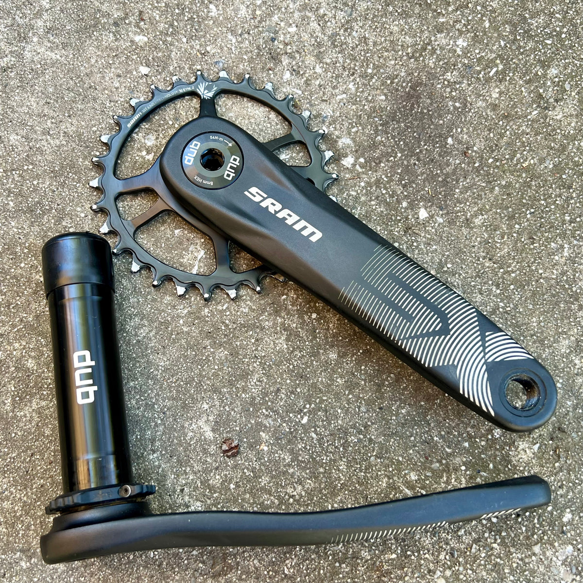 SRAM SX DUB Eagle Crankset 30T 12 Speed 175mm X-Sync Black MTB