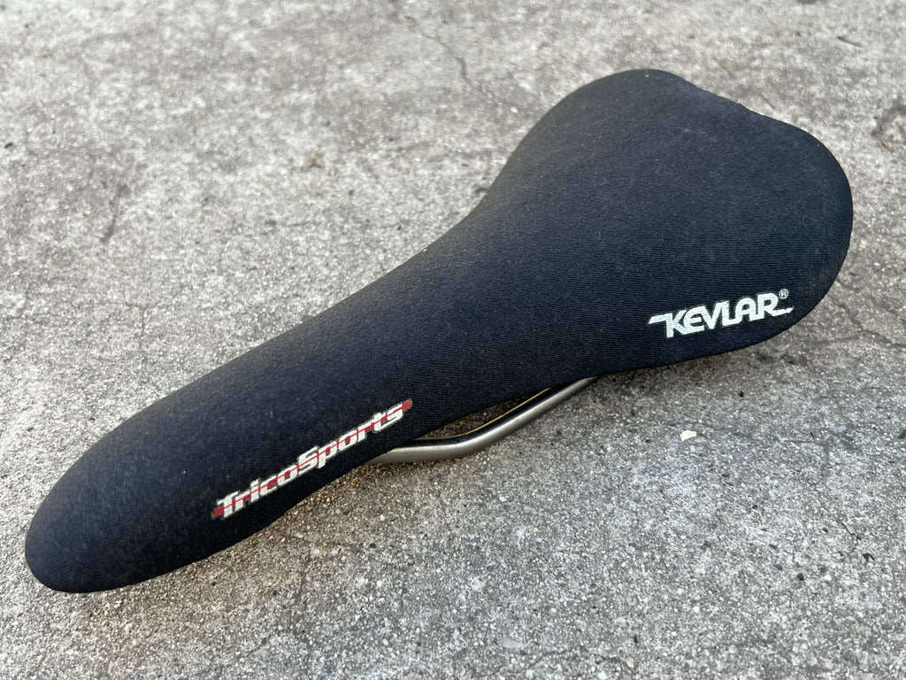 Trico Sports Kevlar Titanium Saddle Vintage MTB Road Bike Black 90’s 2000’s
