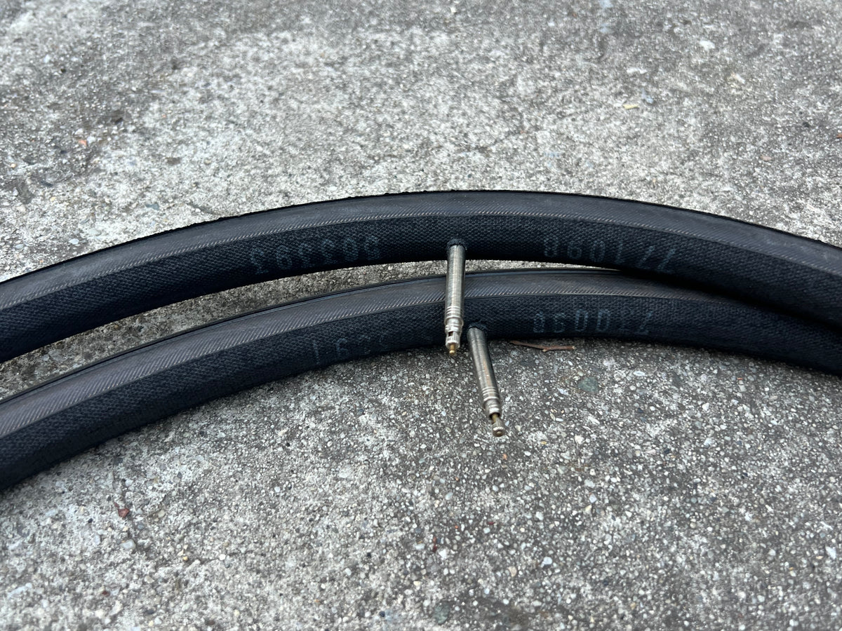 NOS TUFO S33 Pro 700x21c Tubular Tires Set Pair Black Road