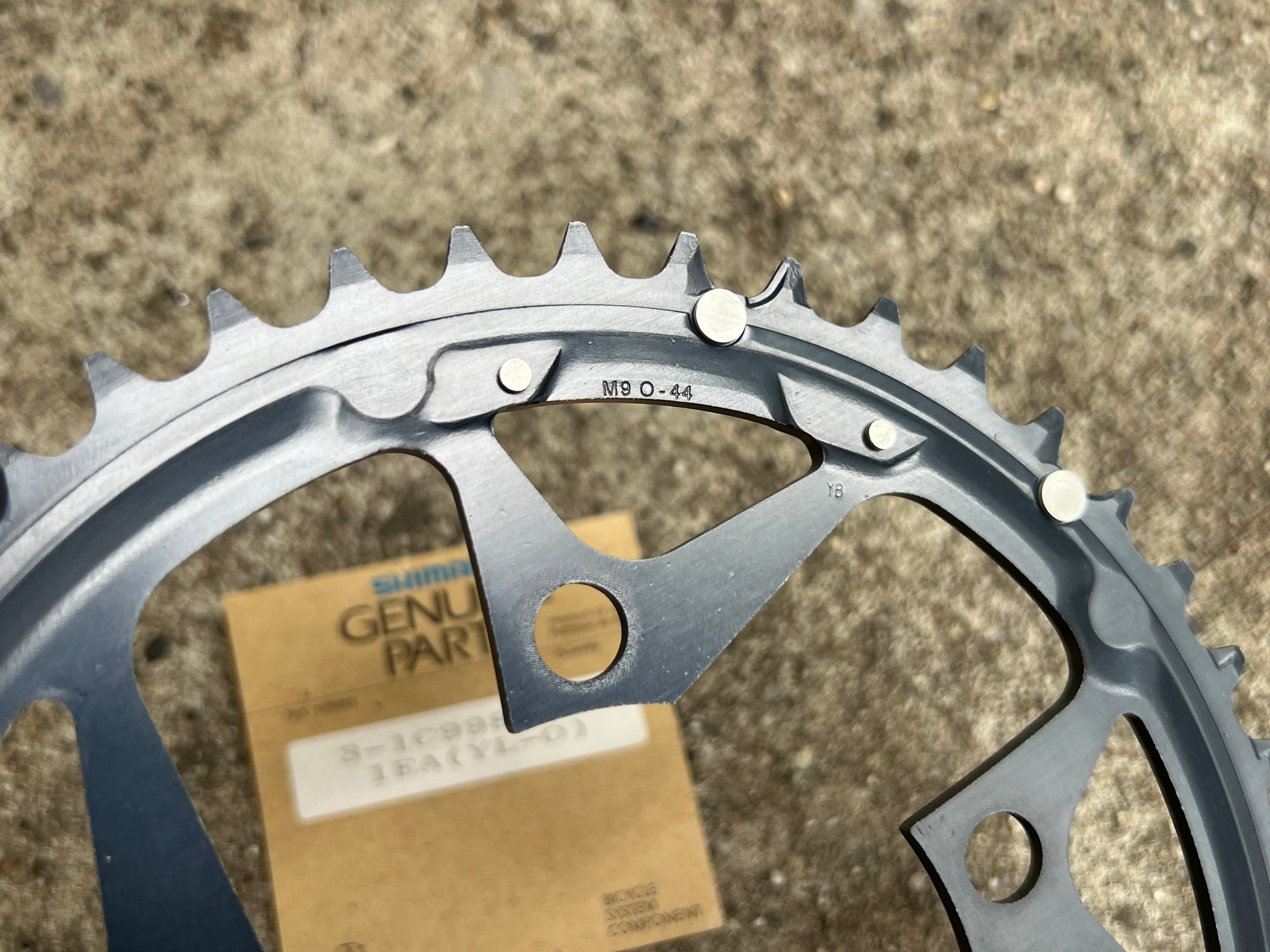 NOS NEW Shimano Deore LX M570 94 BCD 44T Big Outer Chainring Blue Vintage MTB