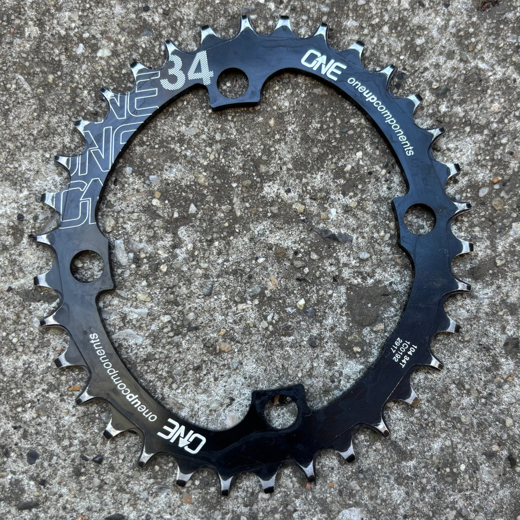 OneUp 104 BCD 34T Narrow Wide Black Oval 9/10/11 Speed Chainring