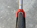 Giant Teschner 1” Threadless 6” Steerer Carbon Fork Orange Black Vintage Road Bike