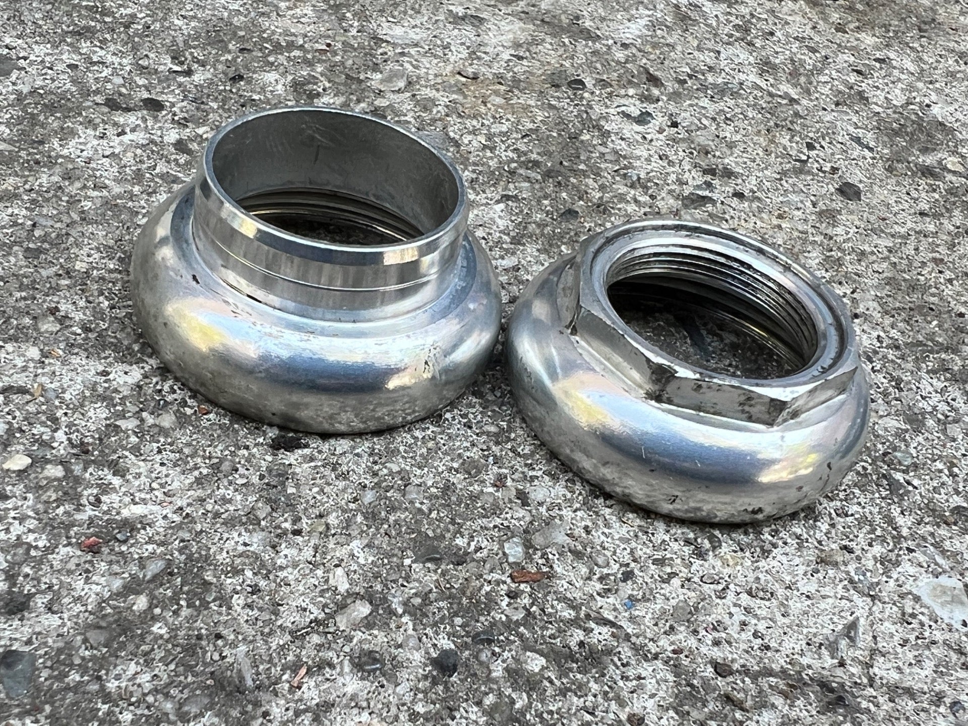 Shimano 600 1” Threaded Headset Silver Vintage Road Bike Aluminum Gray Touring  - Image 10