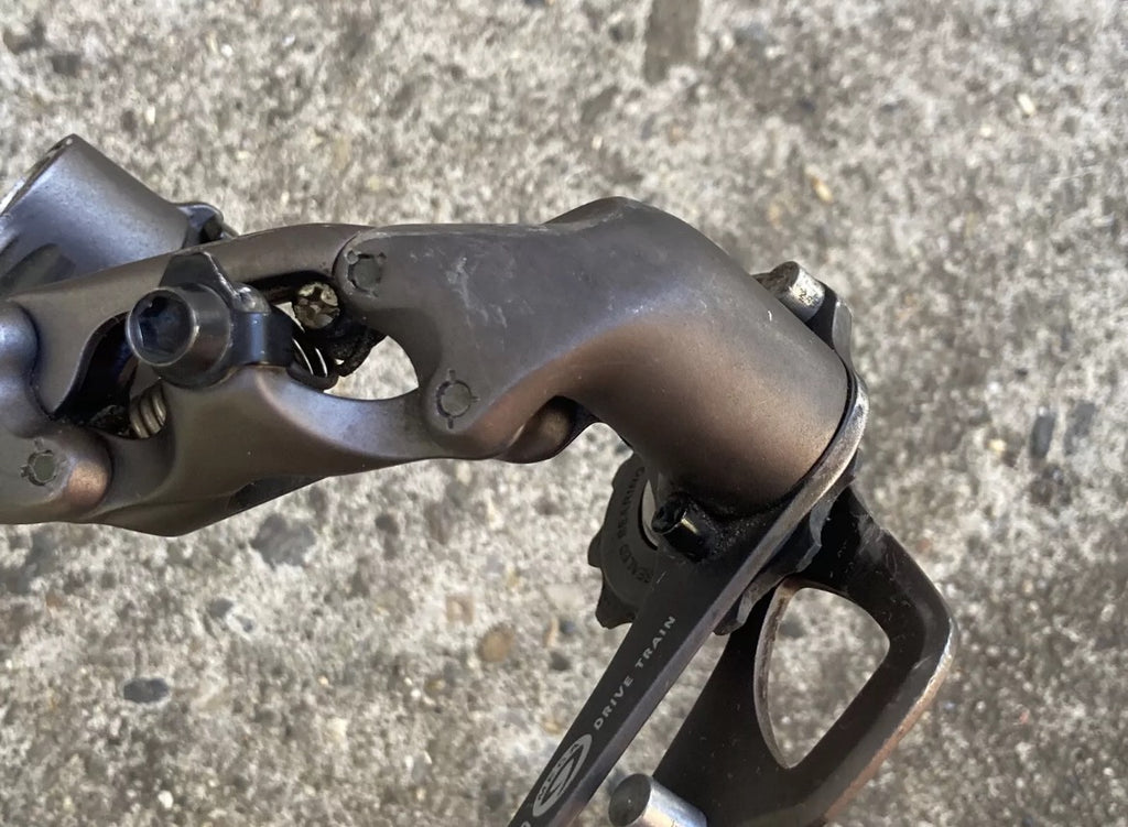 Shimano XTR RD-M953 Rear Derailleur 9 Speed Medium Cage Mid Gray Vintage MTB - Image 13