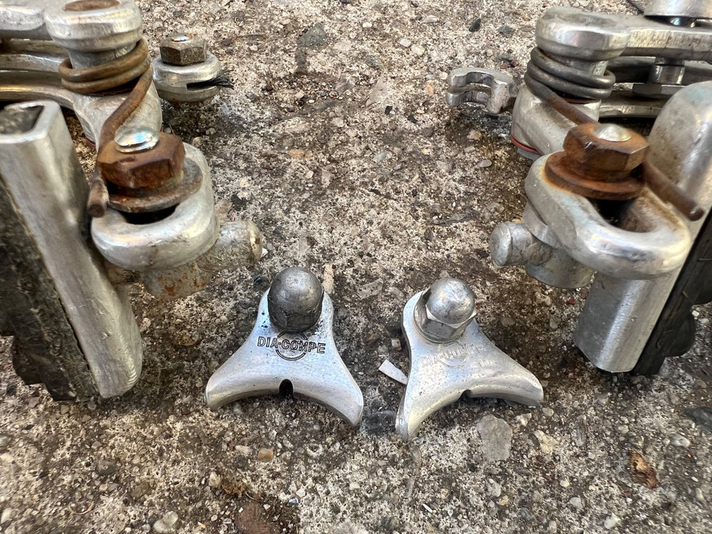 Mafac Racer Centerpull Brakes Vintage Brake Set Road Touring Bike Silver Gray  - Image 10