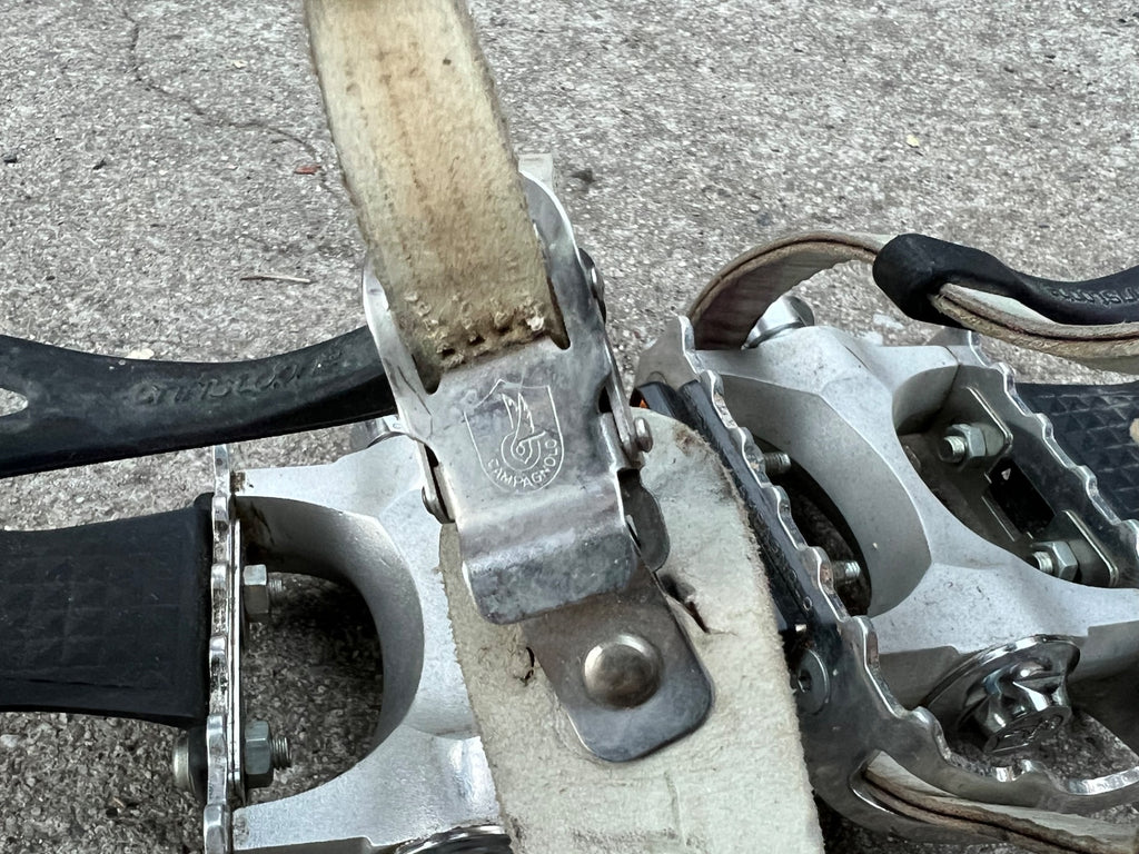 Campagnolo Centaur MTB Pedals Vintage 9/16 Mountain Bike 90’s Chrome Toe Strap - Image 12