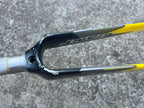 Used Giant Carbon Fork Aero 700c 1” 10.5” Threadless Steerer Road Yellow Gray Bike-Bicycle Bin