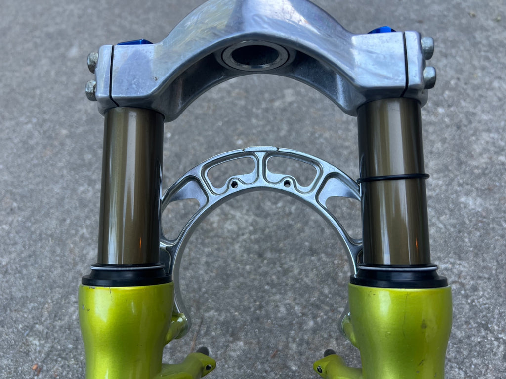 Used Serviced Marzocchi Bomber Z2 Fork Acid Green Vintage MTB Mountain 1 1/8” Retro-Bicycle Bin