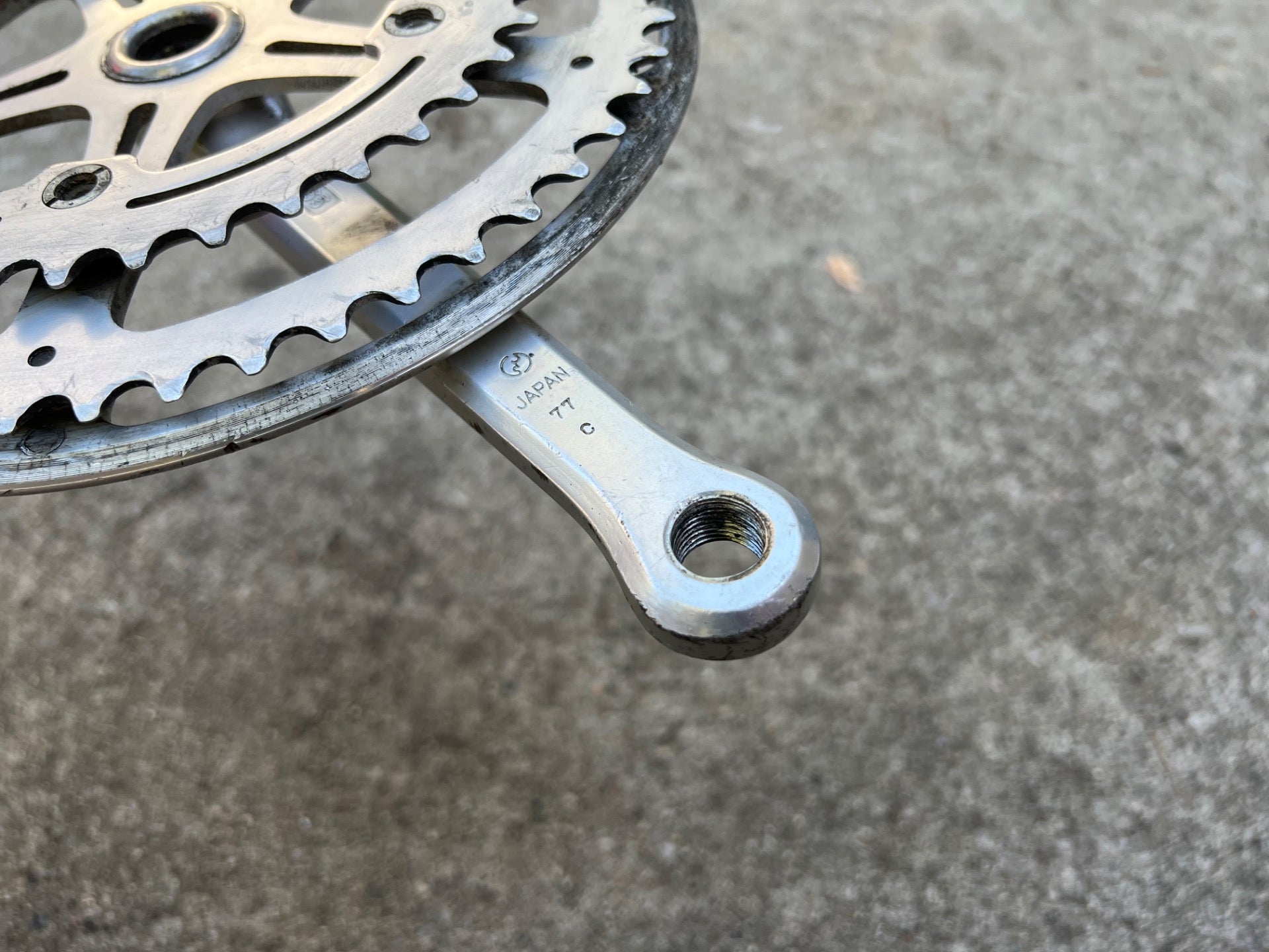 SR Apex 165mm Drive Side Right Crank Arm Vintage Road Touring Bike 40/52 Rings  - Image 10